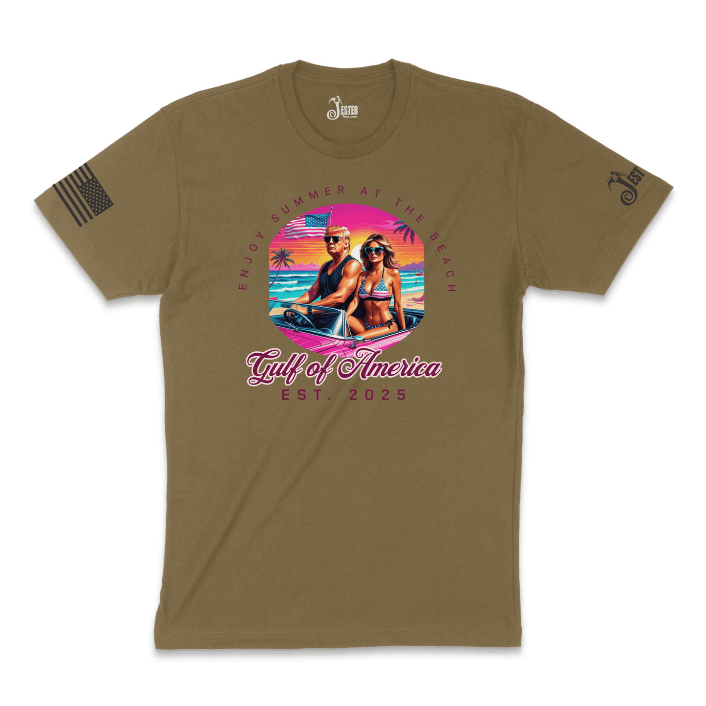 Donald and Melania Trump Gulf of America Shirt