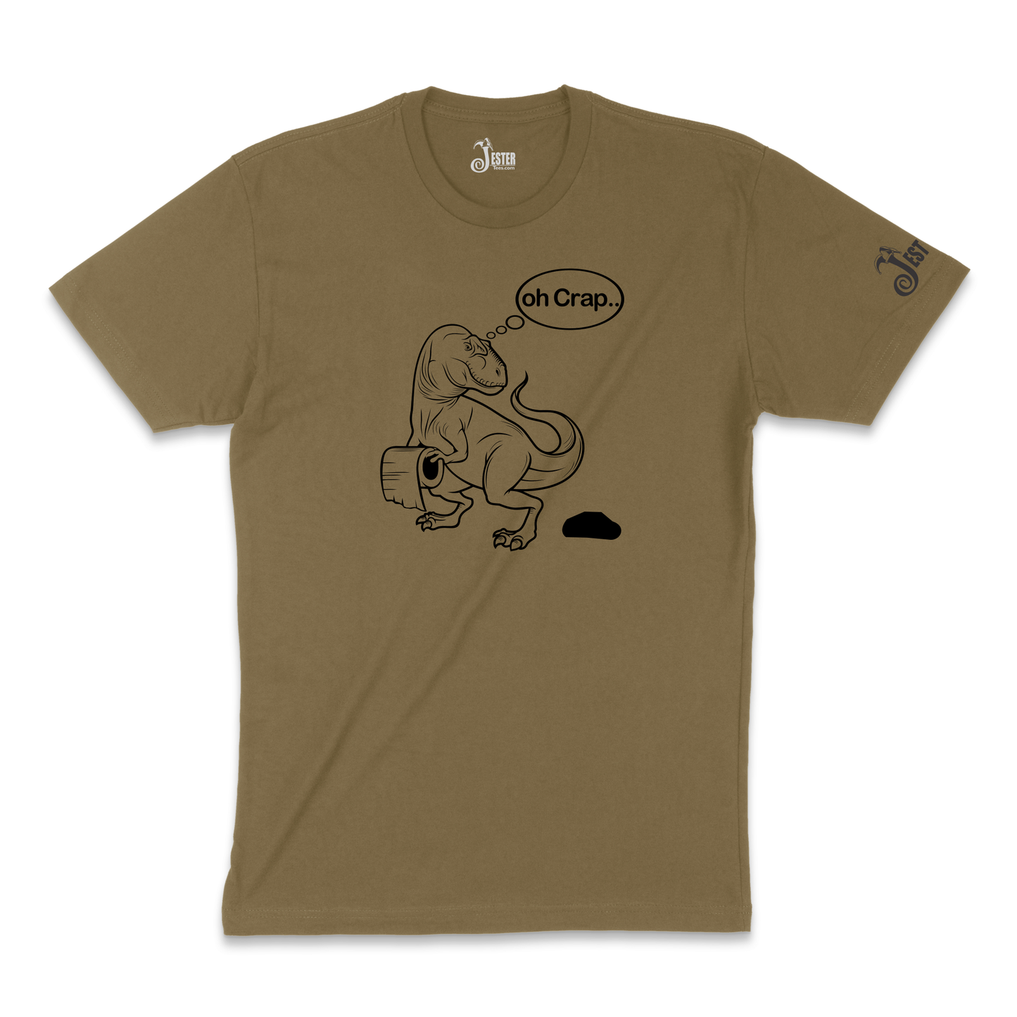 T-Rex Oh Crap Short Arms funny Shirt