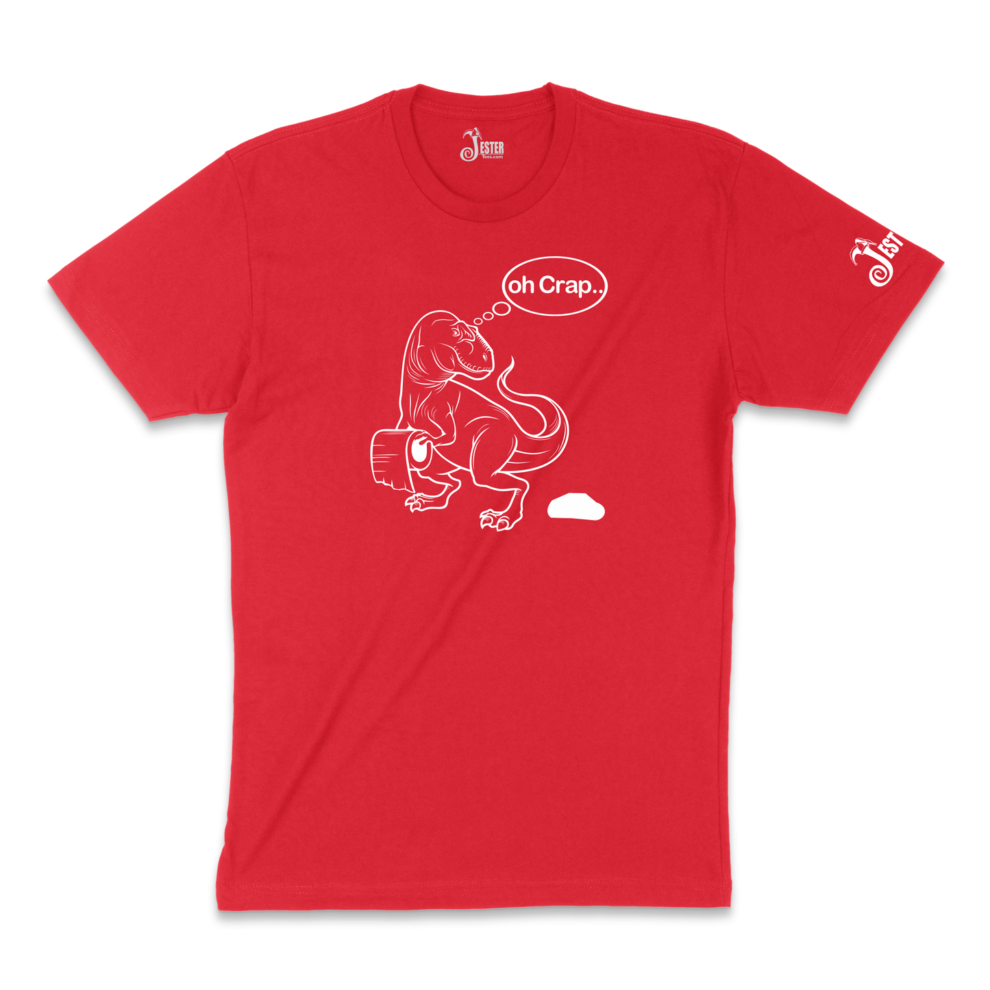 T-Rex Oh Crap Short Arms funny Shirt